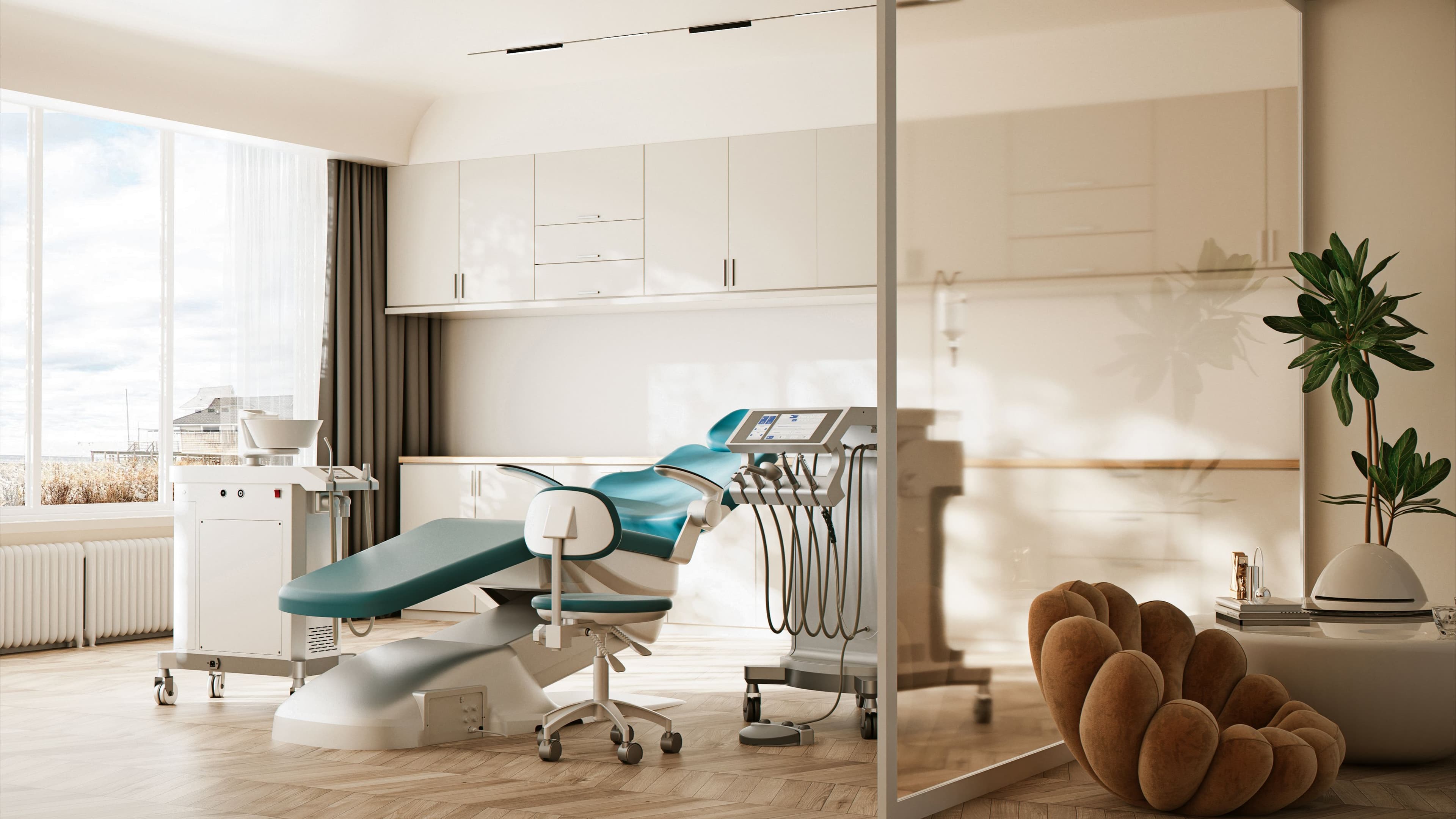 Dental Cart and Assistant Cart in clinical operatory setting