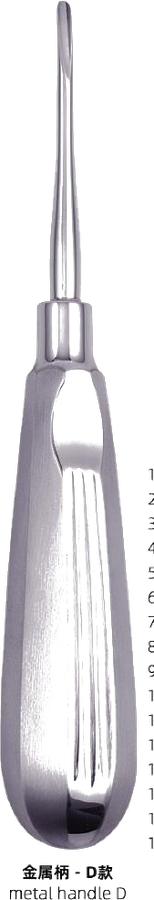Elevator D 16# · 3.8mm Triangle, Curve Left